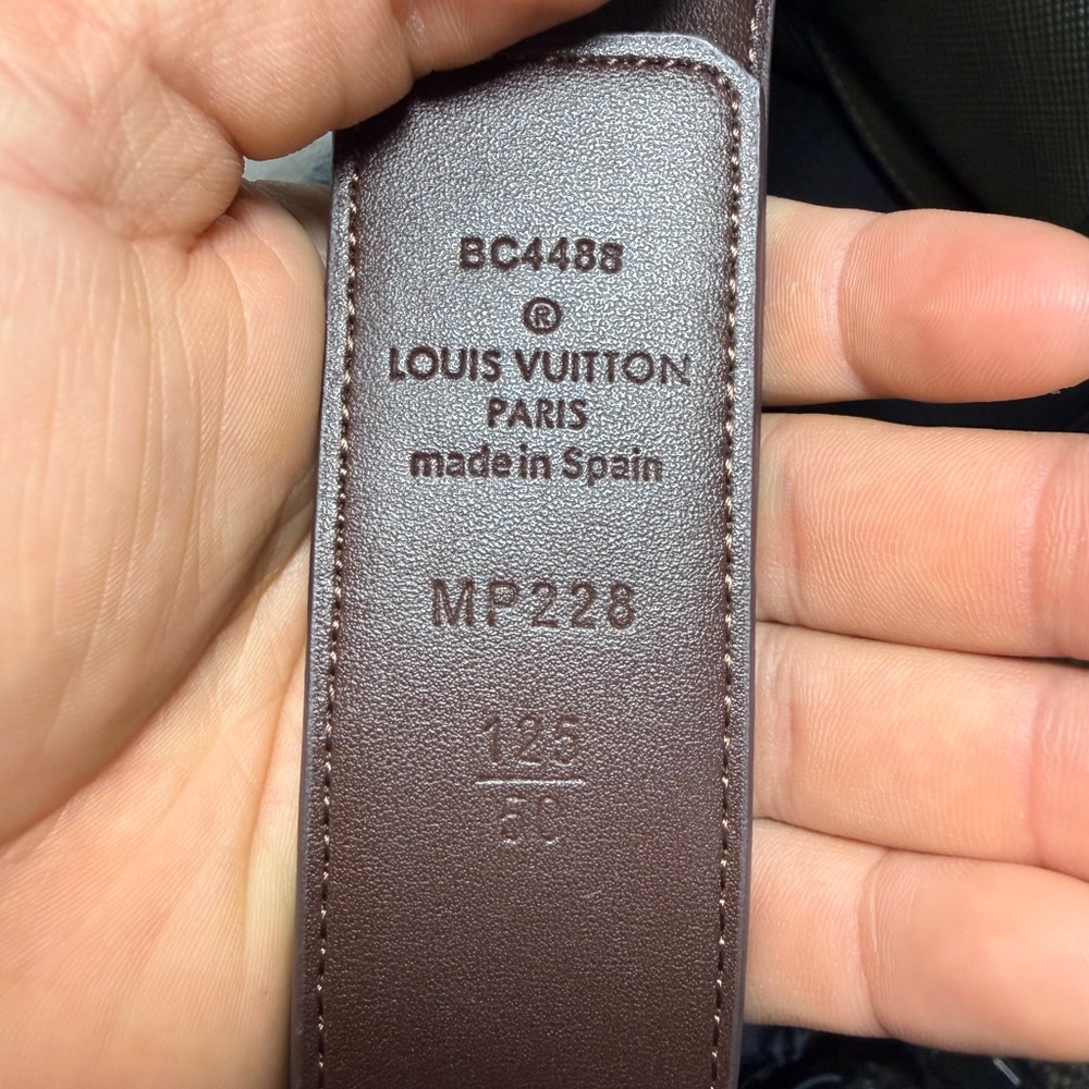 Louis Vuitton Brown and Black Checkered Belt - Picture 3 of 6
